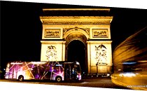 Soirée Bus au pieds de l'Arc de Triomphe