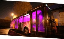 Soirée Bus vu de l'extérieur